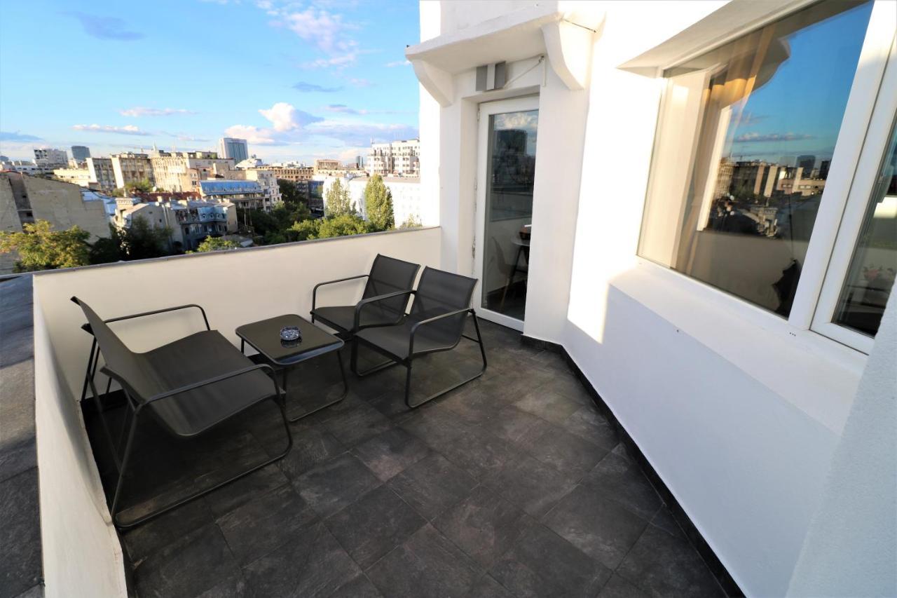Athenee Palace Apartment - Panoramic View Terrace & Balcony - Free Minibar Bukarest Exterior foto
