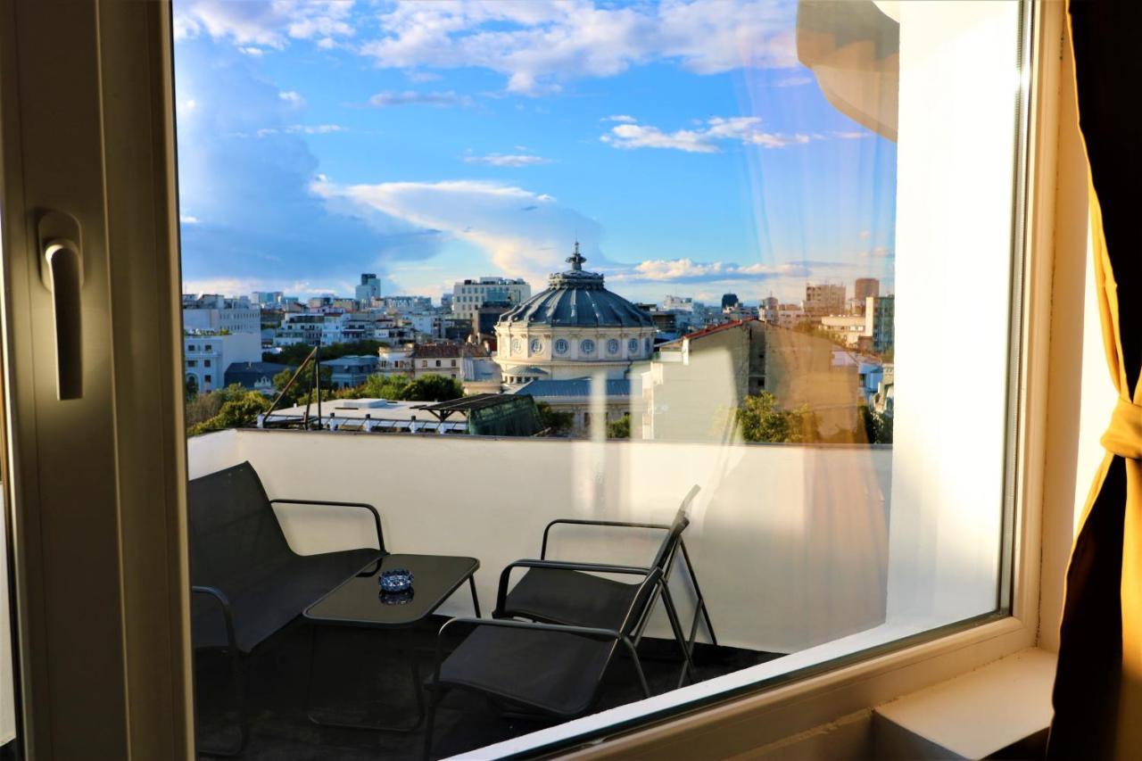Athenee Palace Apartment - Panoramic View Terrace & Balcony - Free Minibar Bukarest Exterior foto
